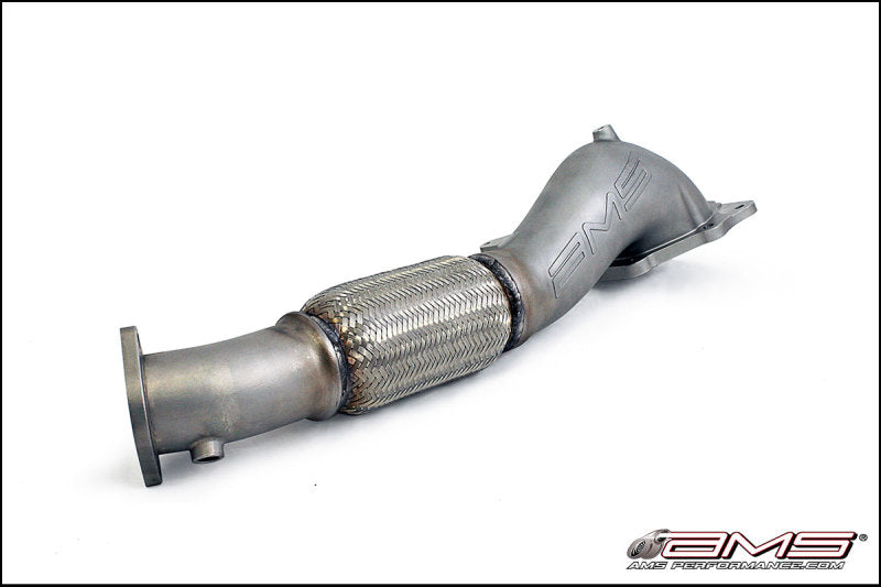 AMS Performance 08-15 Mitsubishi EVO X Widemouth Downpipe w/Turbo Outlet Pipe Main image