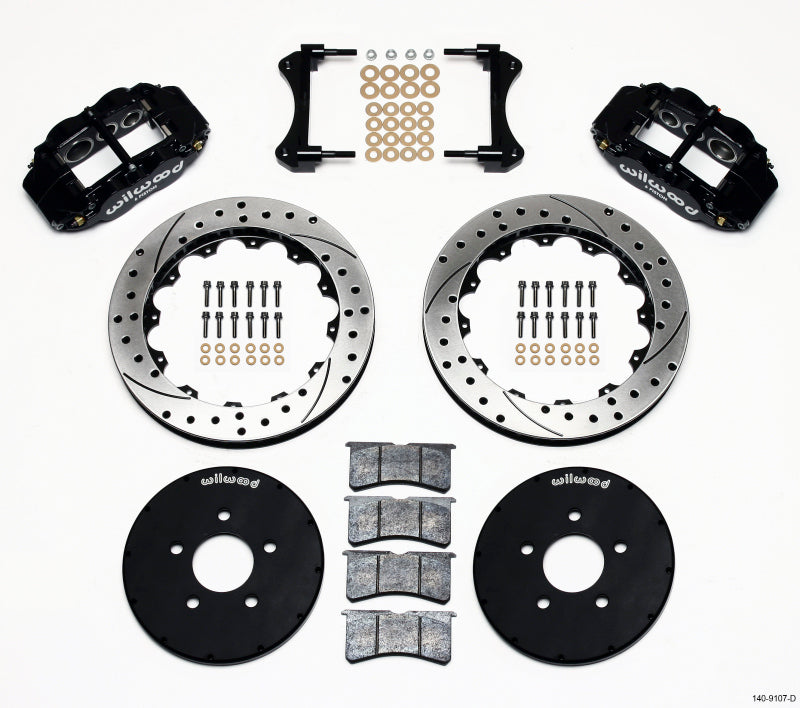 Wilwood Narrow Superlite 6R Front Hat Kit 12.88in Drilled 1994-2004 Mustang Main image