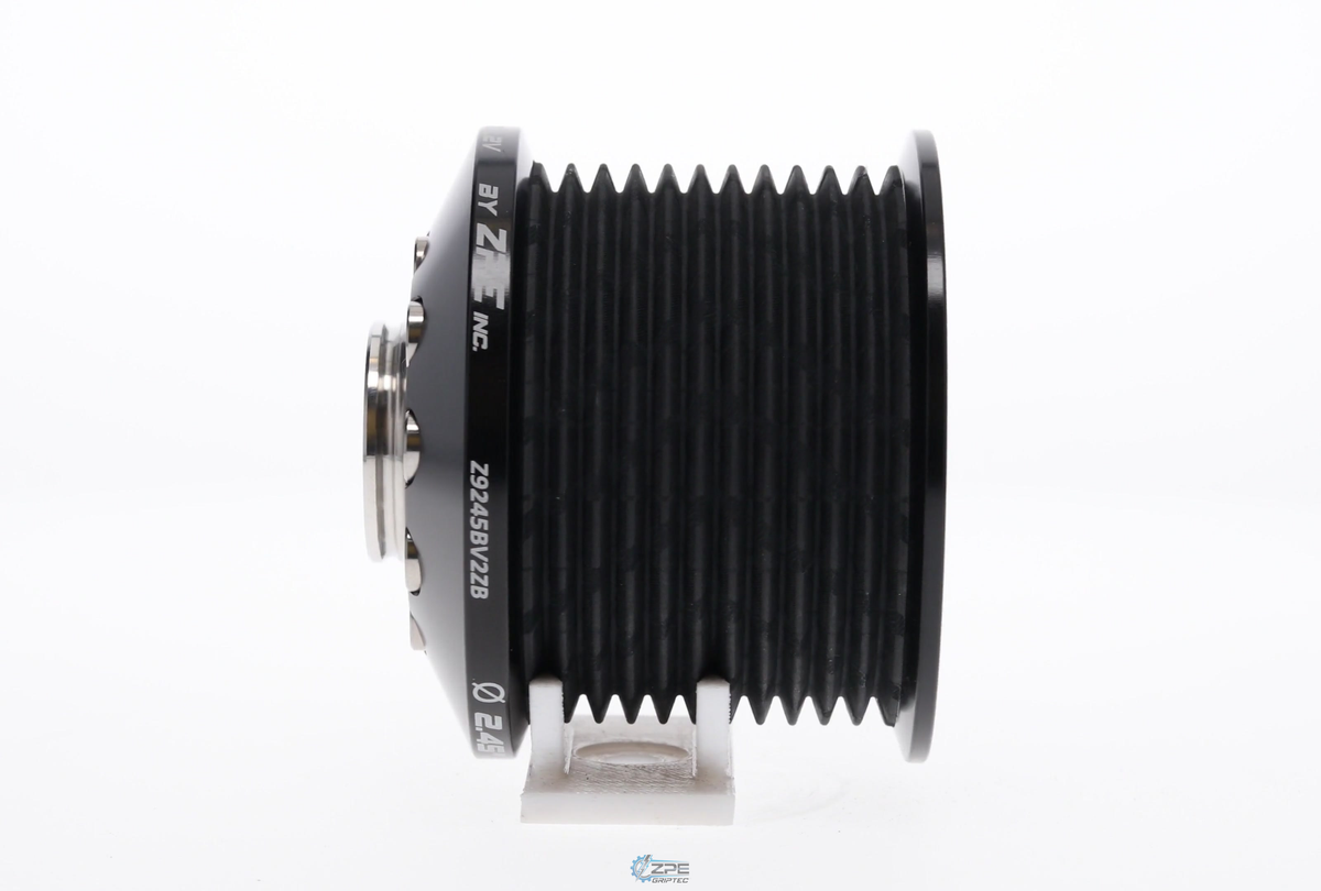 ZPE GripTec® 2pc MKII LS9 11 Rib Black Supercharger Pulley