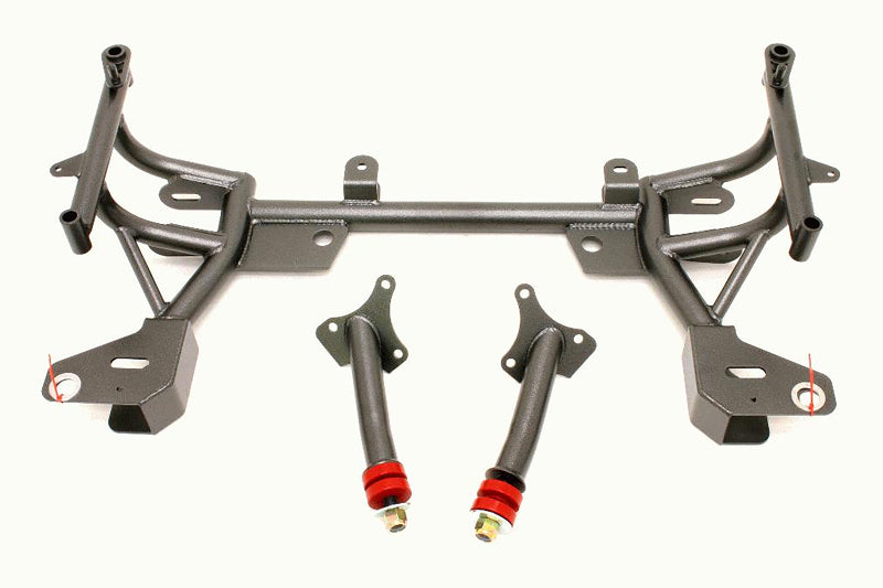 BMR 93-02 F-Body K-Member w/ Turbo SBC/BBC Motor Mounts and STD. Rack Mounts - Black Hammertone Main image