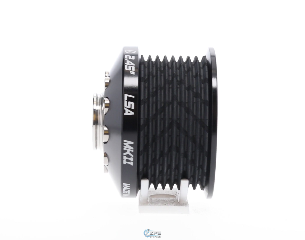 2.45" 8 Rib ZPE GripTec® 2pc MKII LSA L3V Black Pulley & Hub Kit