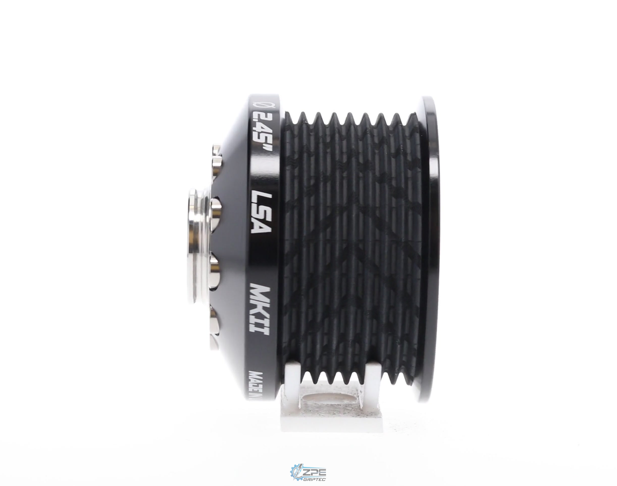 2.45" 8 Rib ZPE GripTec® 2pc MKII LSA L3V Black Pulley & Hub Kit