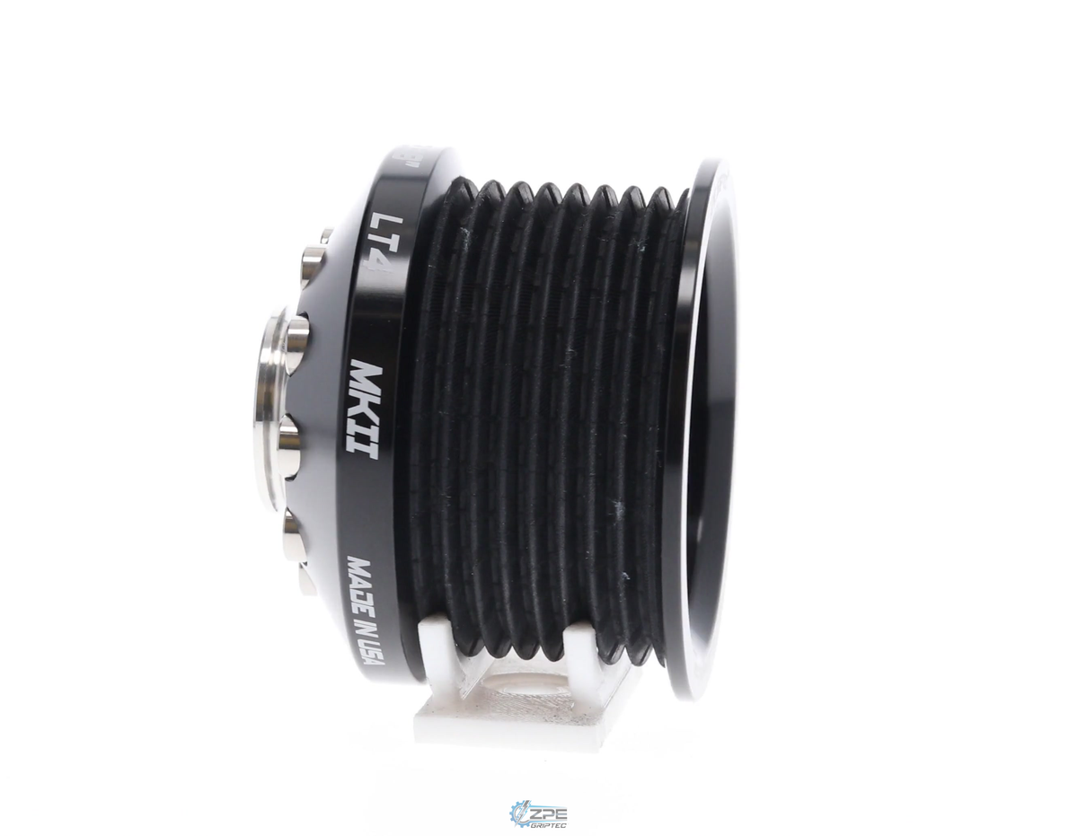 2.38" 8 Rib ZPE GripTec® 2pc MKII LT4 L3V Black Pulley & Hub Kit