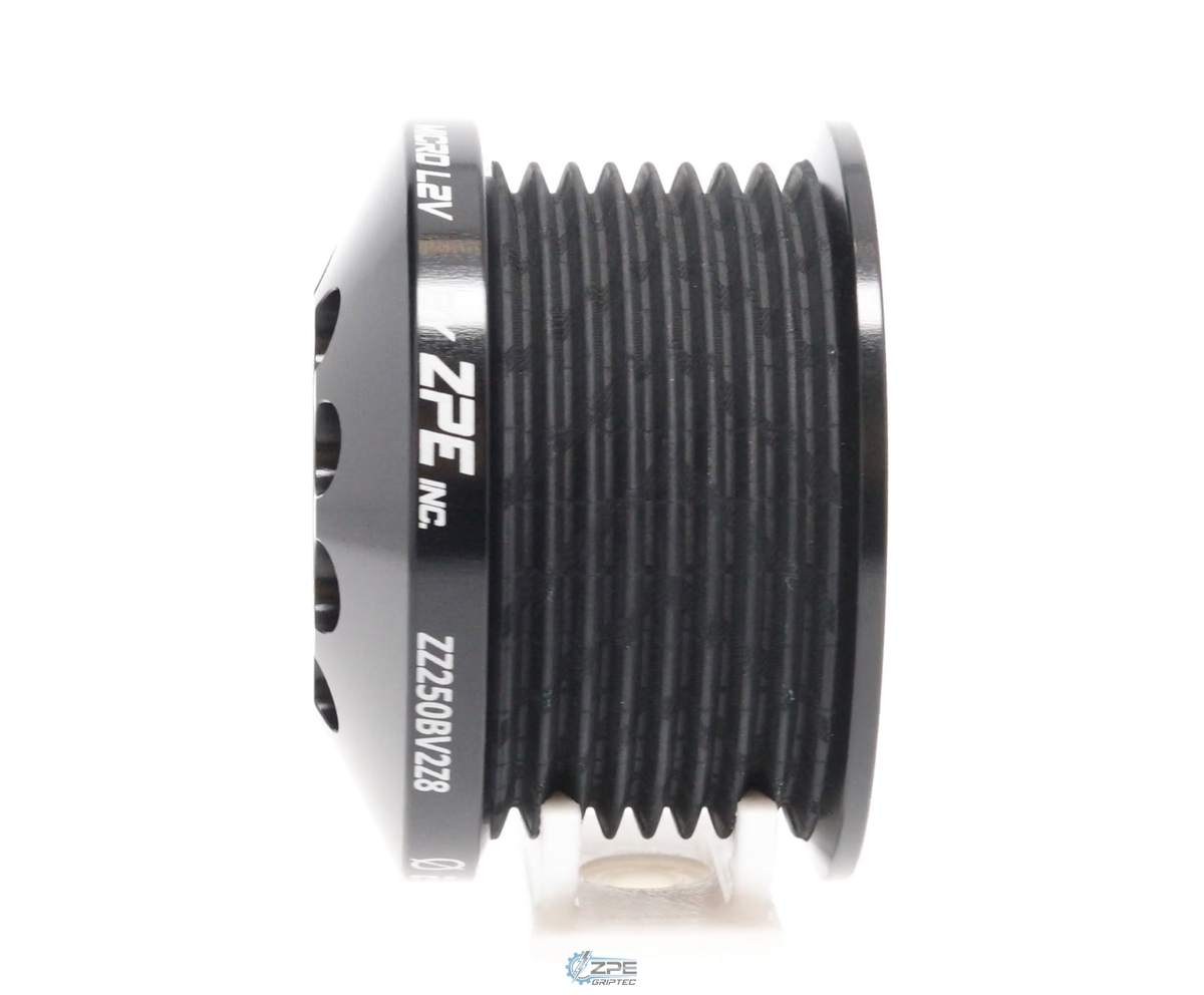 2.50" 8 Rib ZPE GripTec® 2pc MKII LSA L2V Black Pulley Only
