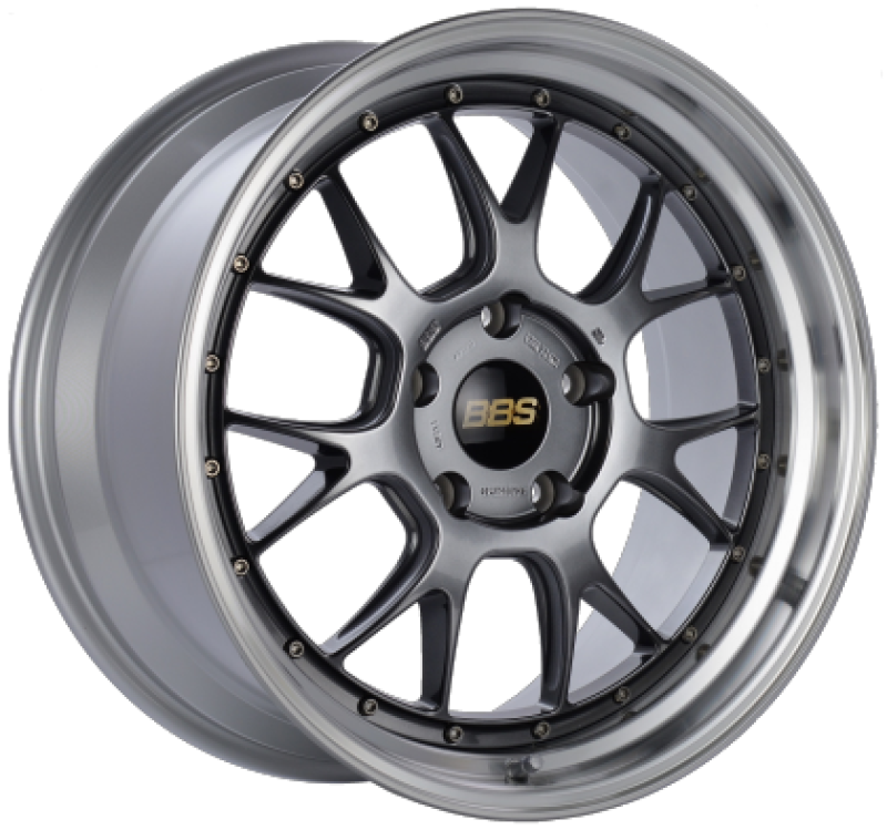 BBS LM-R 19x9.5 5x120 ET35 Diamond Black Center Diamond Cut Lip Wheel -82mm PFS/Clip Required Main image