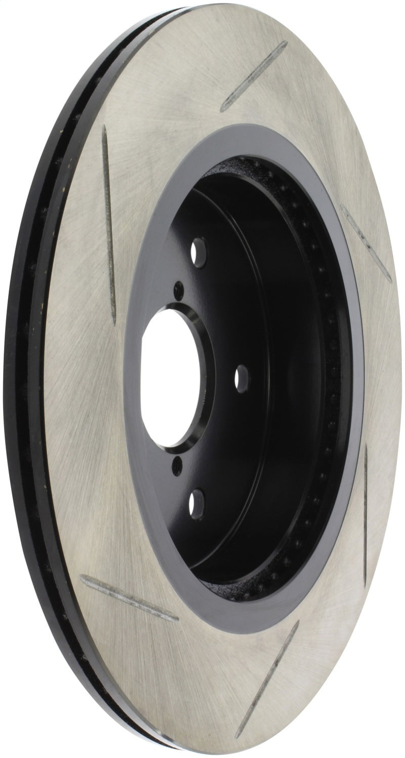 StopTech 16-17 Subaru WRX w/EyeSight Technology Sport Slotted Rear Left Rotor Main image