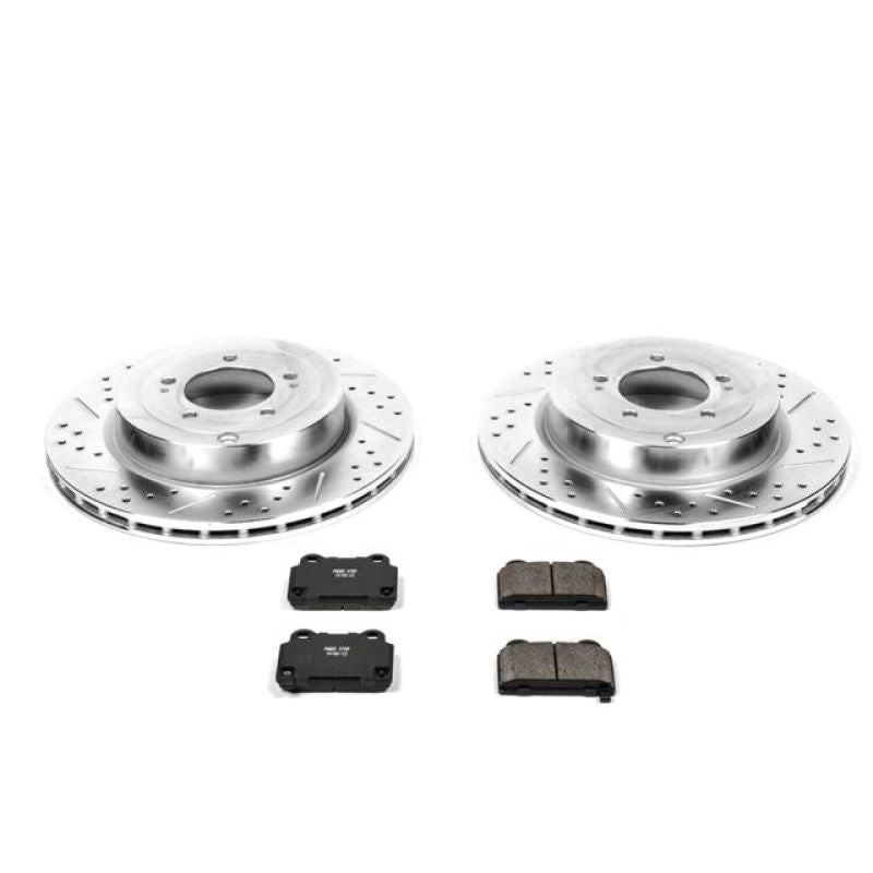 Power Stop 08-15 Mitsubishi Lancer Rear Z23 Evolution Sport Brake Kit Main image