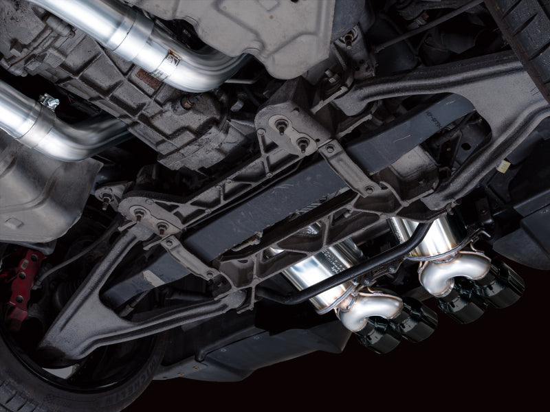 AWE Tuning C6 Chevrolet Corvette Z06/ZR1 Touring Edition Axle-Back Exhaust w/ Diamond Black Tips (view 2)