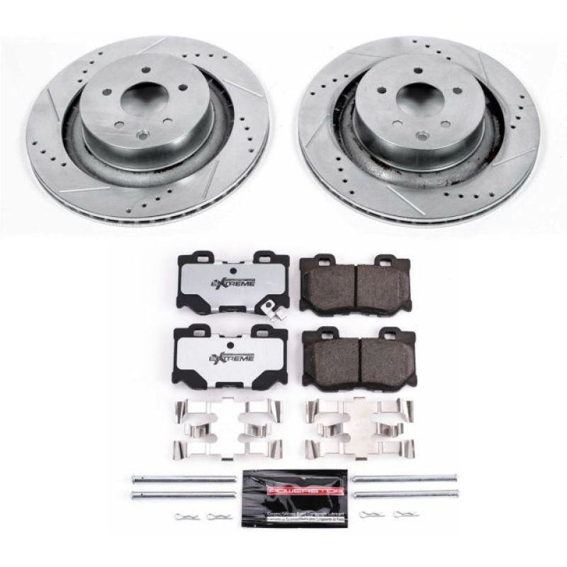 Power Stop 08-13 Infiniti G37 Rear Z26 Street Warrior Brake Kit Main image