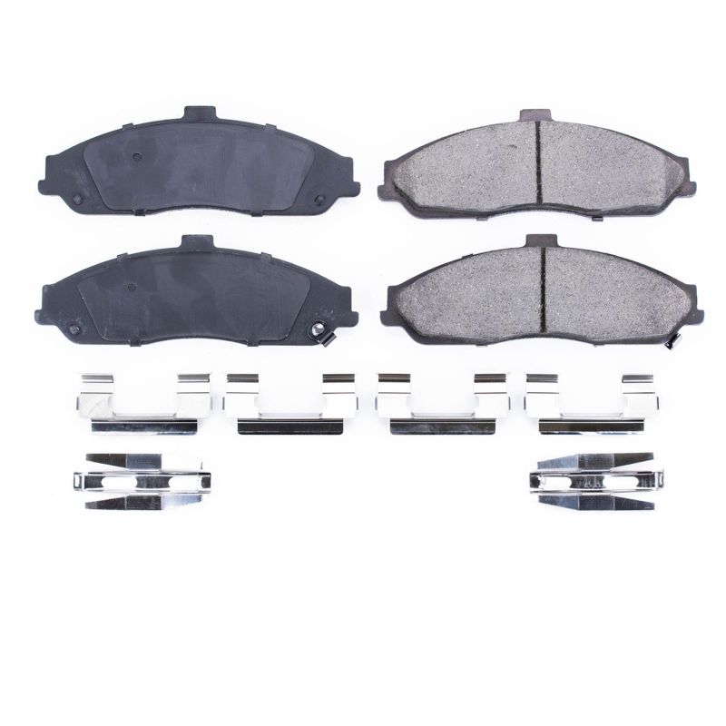 Power Stop 04-09 Cadillac XLR Front Z17 Evolution Ceramic Brake Pads w/Hardware Main image