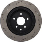 StopTech 08-09 Infiniti EX35 / 05-08 G35 / 09 G37 / 06-09 M35/M45 Drilled Right Rear Rotor (view 5)
