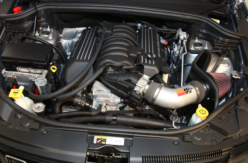 K&N 12-15 Jeep Grand Cherokee SRT 8 6.4L V8 High Flow Performance Intake Kit (view 3)