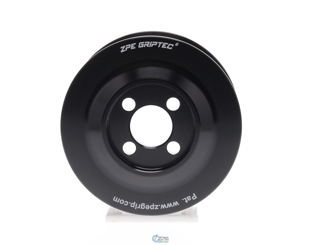 3.125" 8 Rib ZPE GripTec® Whipple Cobra L3 Black Pulley