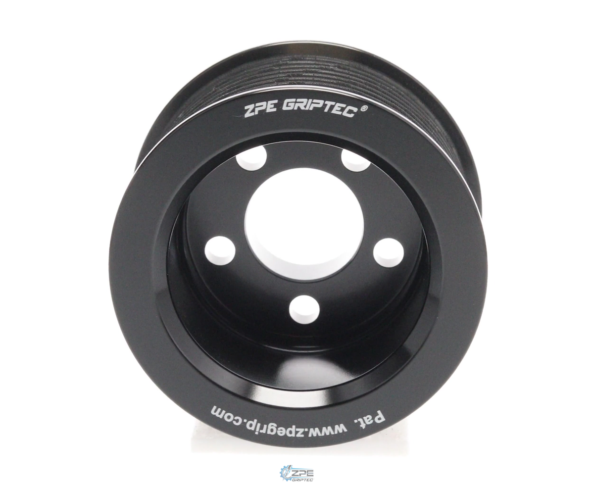 2.75" 10 Rib ZPE GripTec® Whipple 5 Bolt L3V-A Black Pulley Only