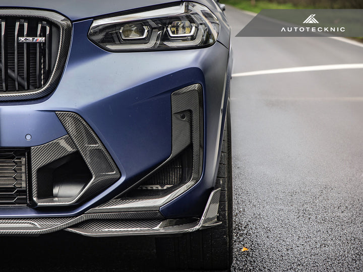 AutoTecknic F97 X3M / F98 X4M LCI Carbon Front Bumper Air Vent Set Secondary image