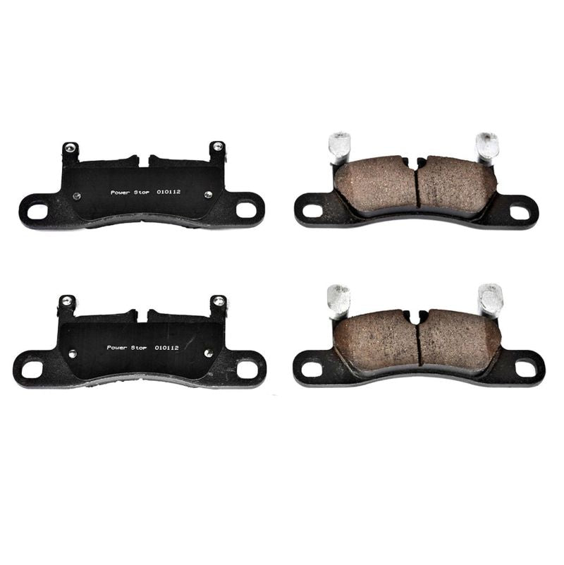 Power Stop 11-18 Porsche Cayenne Rear Z17 Evolution Ceramic Brake Pads w/Hardware Main image