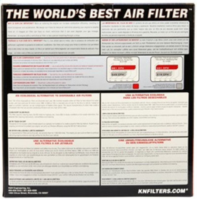 K&N 16-18 Porsche 718 Boxster H4-2.0L Drop In Air Filter (view 4)