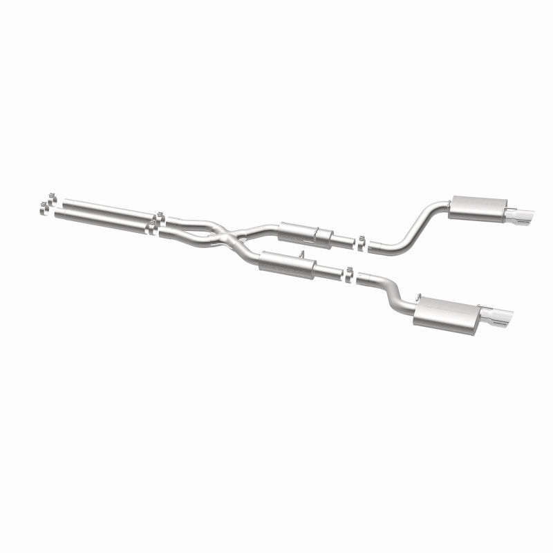 MagnaFlow 11-12 Dodge Charger SRT-8 Hemi Dual Split Rear Exit Stainless Cat-Back Performance Exhaust (view 5)