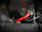aFe BladeRunner Red 2-3/4in Aluminum Charge Pipe 2021 Toyota Supra GR (A90) I4-2.0L (t) B48 (view 2)