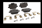 Brembo OE 2022 BMW i4/19-22 Z4/20-22 Toyota GR Supra PRIME Low-Met Brake Pad - Rear (view 2)