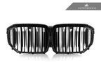 AutoTecknic G05 X5 LCI Dual-Slat Front Grille - Gloss Black