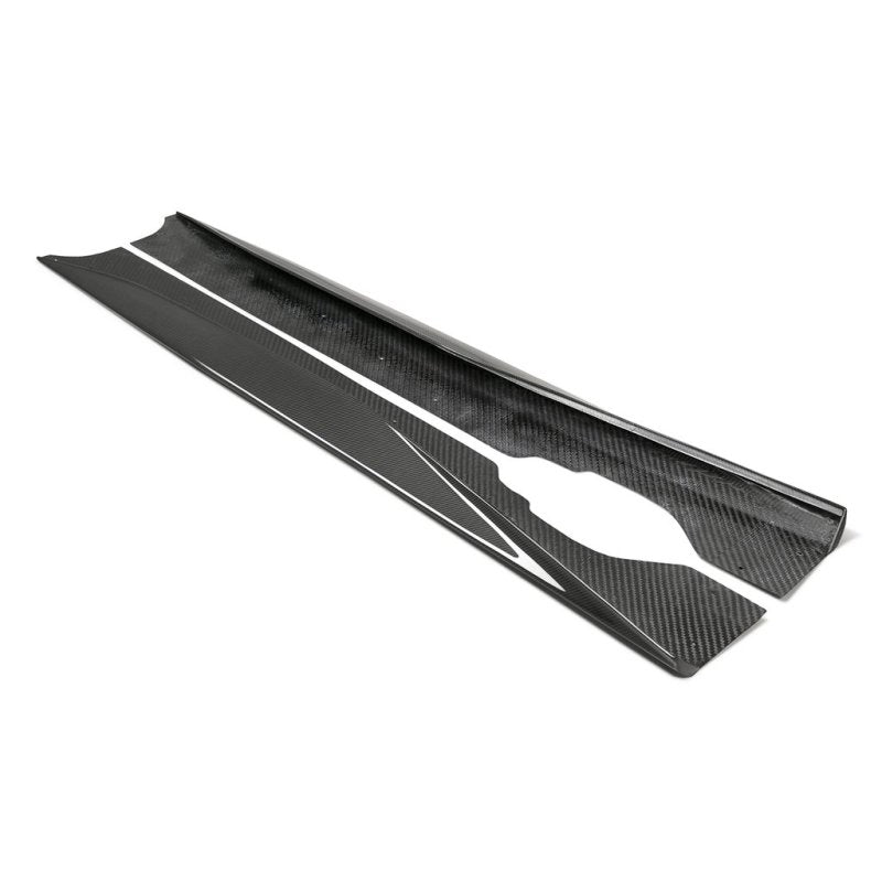 Anderson Composites 20-21 Chevrolet Corvette C8 Stingray Type-MB Carbon Fiber Rocker Panel Extension Secondary image