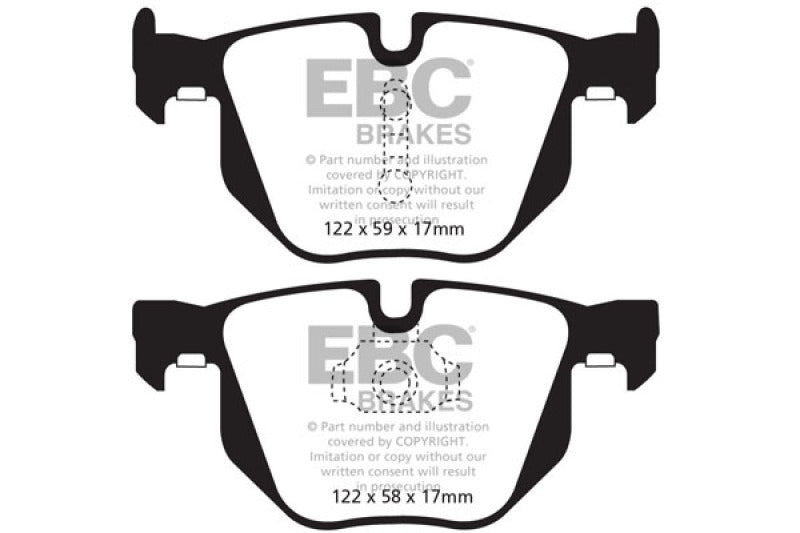 EBC 10-14 BMW X5 3.0 Turbo (35) Yellowstuff Rear Brake Pads Main image