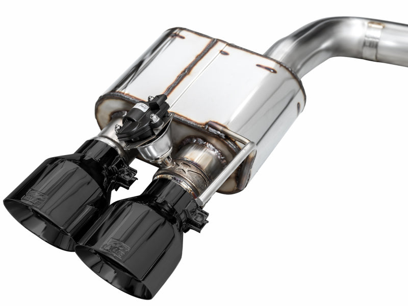AWE 2024 Ford Mustang Dark Horse S650 RWD SwitchPath Cat-Back Exhaust w/ Quad Diamond Black Tips (view 12)