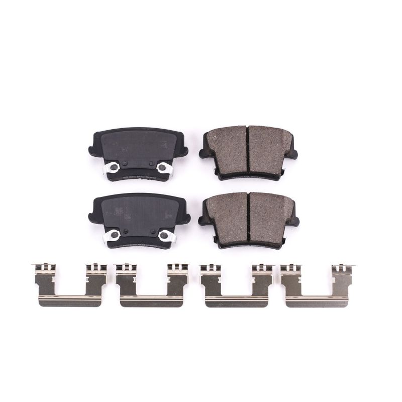 Power Stop 06-14 Dodge Charger Rear Z17 Evolution Ceramic Brake Pads w/Hardware Main image