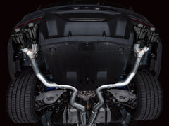 AWE 2024 Ford Mustang Dark Horse S650 RWD Track Edition Cat-Back Exhaust w/ Quad Diamond Black Tips