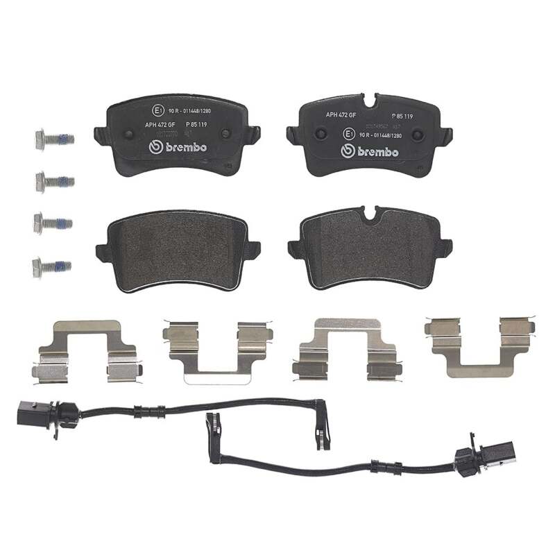 Brembo OE 12-18 Audi A6/A7/14-18 RS7/13-18 S6/S7/20-24 Porsche Macan Low-Met Brake Pad - Rear (view 2)
