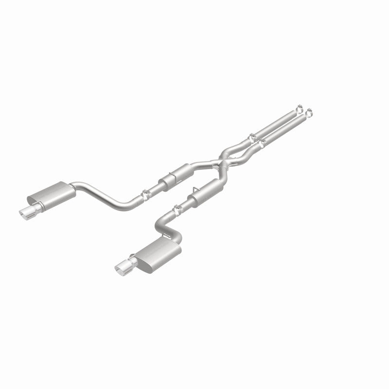 MagnaFlow 11-12 Dodge Charger SRT-8 Hemi Dual Split Rear Exit Stainless Cat-Back Performance Exhaust (view 6)