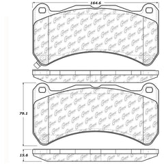 StopTech Street Touring 08-09 Lexus IS F Front Brake Pads