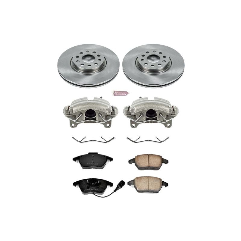 Power Stop 06-09 Audi A3 Front Autospecialty Brake Kit w/Calipers Main image