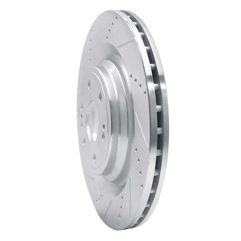 R1 14-20 Cadillac Escalade ESV Front Left Drilled & Slotted Silver Brake Rotor Secondary image