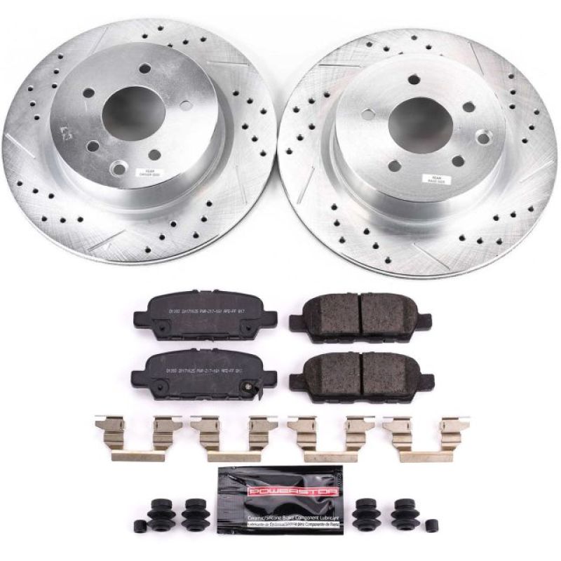 Power Stop 18-19 Nissan 370Z Rear Z23 Evolution Sport Brake Kit Main image