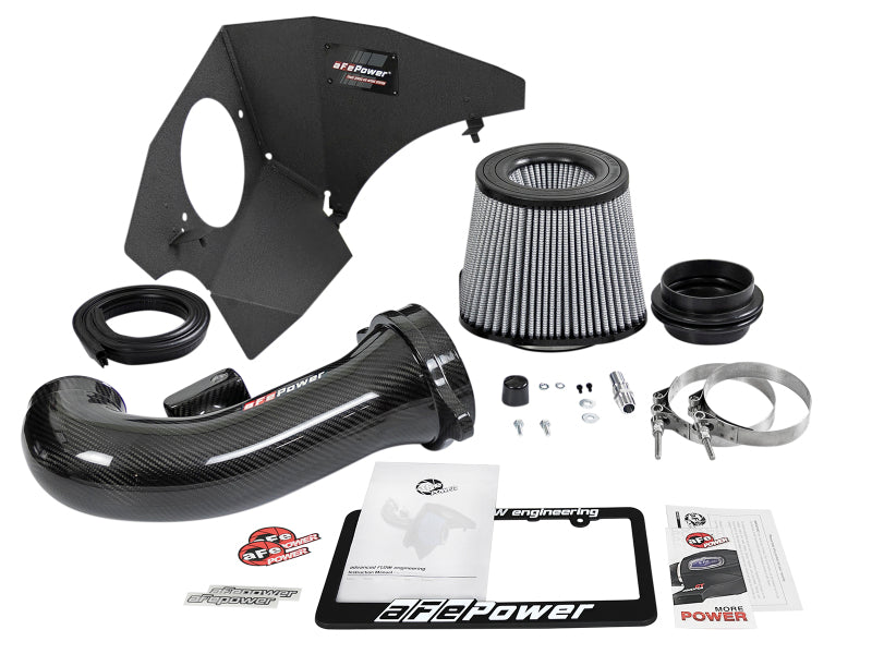 aFe 19-21 GM Trucks 5.3L/6.2L Track Series Carbon Fiber Cold Air Intake System W/ Pro Dry S Filters (view 5)