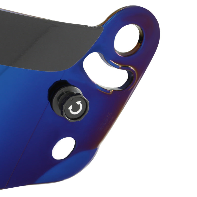 RaceQuip PRO Series Shield - Blue Iridium (view 2)