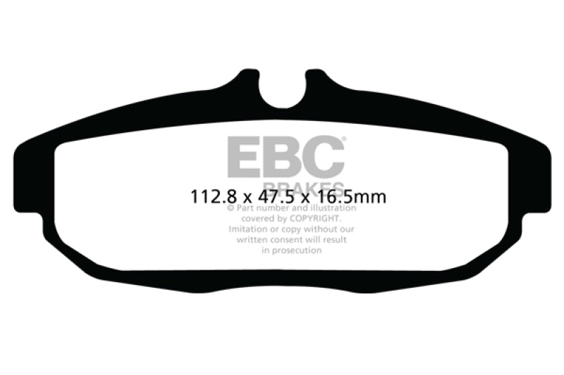 EBC 12 Ford Mustang 5.8 Supercharged (GT500) Shelby Yellowstuff Rear Brake Pads Main image