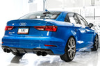 AWE Tuning Audi 8V S3 Track Edition Exhaust w/Diamond Black Tips 102mm (view 2)