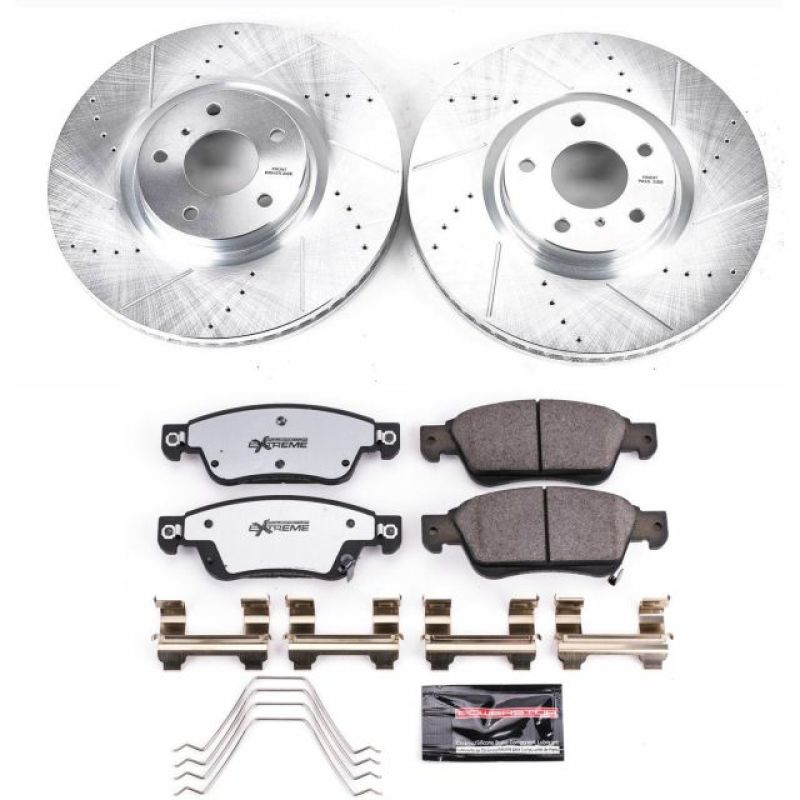 Power Stop 07-08 Infiniti G35 Front Z26 Street Warrior Brake Kit Main image
