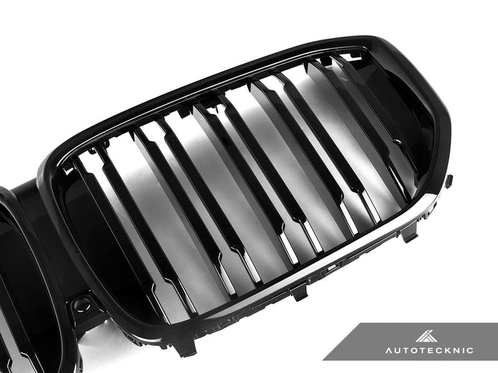 AutoTecknic G05 X5 LCI Dual-Slat Front Grille - Gloss Black Secondary image