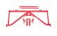 BMR Suspension 16-24 6th Gen Camaro Harness Bar - Red