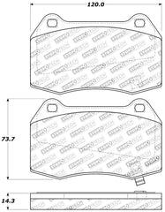 StopTech Performance 02-07 350z/G35 w/ Brembo Front Brake Pads