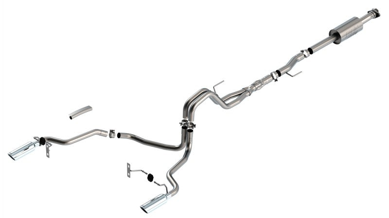 Borla F-150 2021 5.0L 4dr CC SB EC STB Lariat/KR/Platinum/LTD 3/2.25 SRE Cat-Back ATAK CHR Tips (view 4)