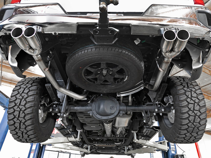 aFe Vulcan Series 3in-2-1/2in 304 SS Cat-Back 2019 GM Silverado 1500 V8-5.3L w/ Polished Tips Secondary image