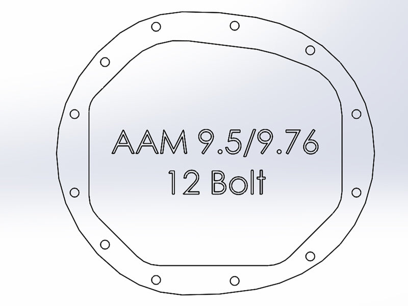 aFe Power Pro Series AAM 9.5/9.76 Rear Diff Cover Black w/Mach Fins 14-19 GM Silverado/Sierra 1500 (view 4)