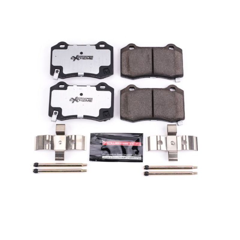 Power Stop 12-23 Dodge Charger Rear Z26 Extreme Street Brake Pads w/Hardware Main image