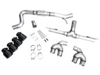 AWE Tuning MK8 Volkswagen Golf R 3in Track Edition Quad Exhaust - Diamond Black Tips (view 11)