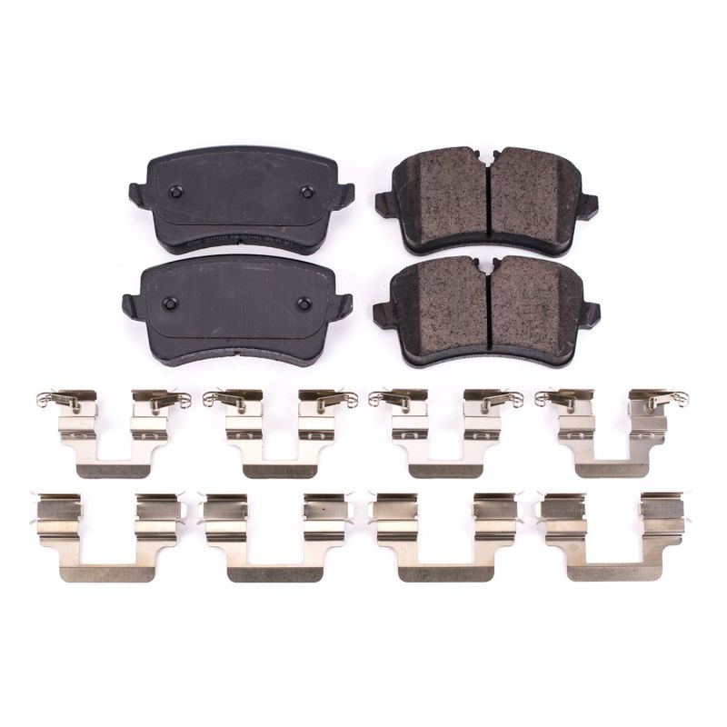 Power Stop 12-18 Audi A6 Rear Z17 Evolution Ceramic Brake Pads w/Hardware Main image